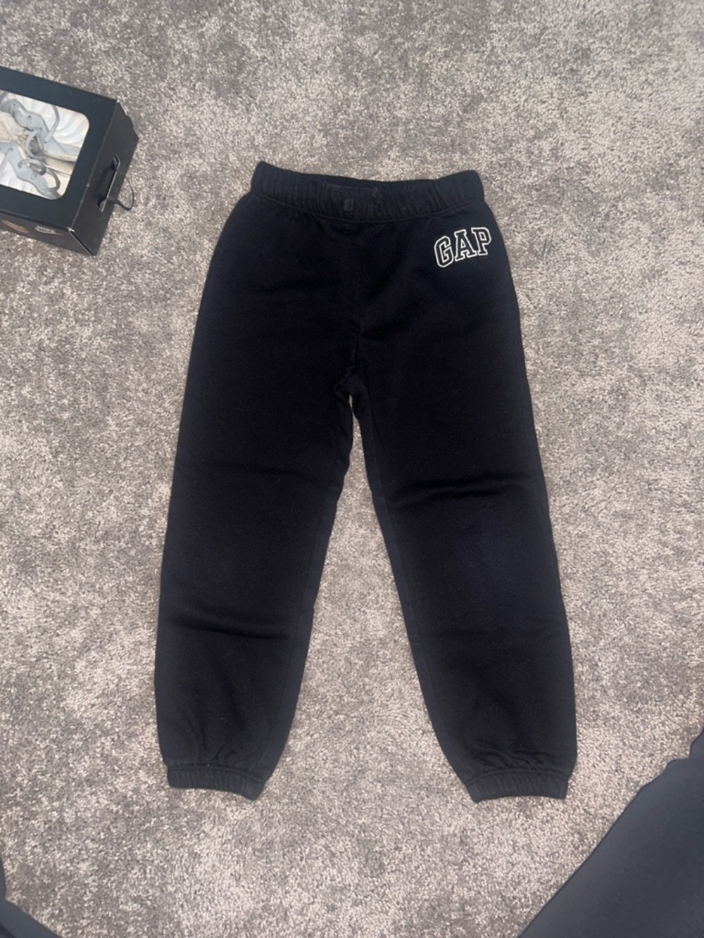 GAP Black Logo Fleece Joggers for Kids